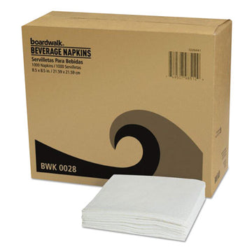 Boardwalk® Beverage Napkins, 1-ply, 9.5" X 9.5", Kraft, 500-pack, 8 Packs-carton freeshipping - TVN Wholesale